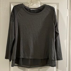 Gently worn dark grey sweatshirt/blouse